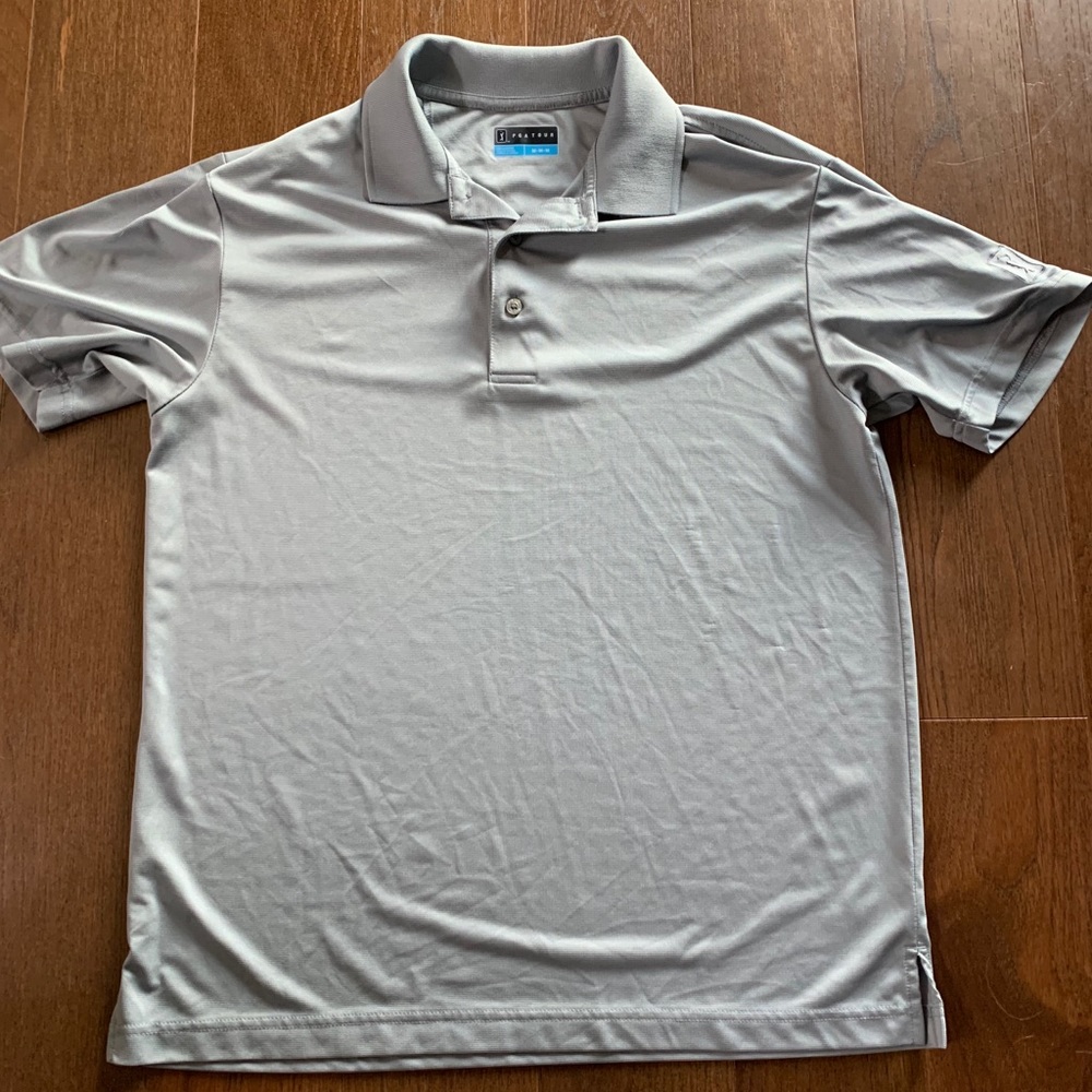 Grey PGA Golf Polo